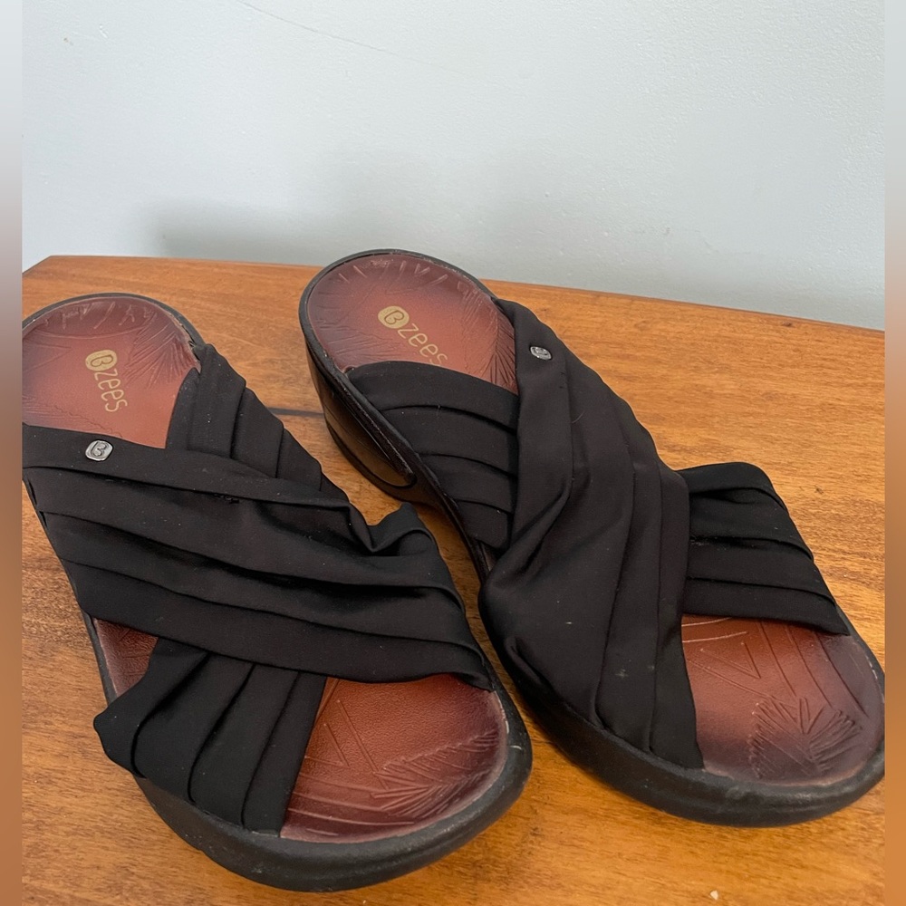 Bzees Fabric Slide Sandals - Size 10